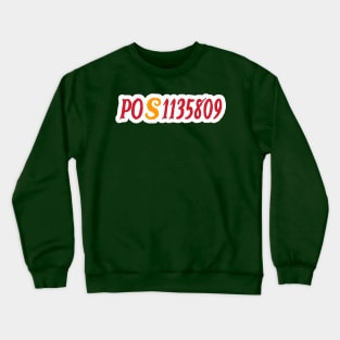 POS1135809 tRump Fulton County Jail Inmate Number - Front Crewneck Sweatshirt